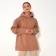Hoody women Minaku: Casual Collection, Powder Color, Size 48