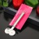 Knife for dough and pizza shade "metallic", 2 blades, 18 cm, silver color