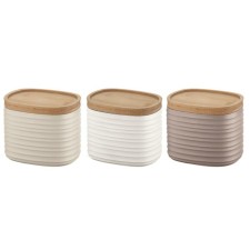 A set of Guzzini Tierra storage cans, with lids, 500 ml, 3 pcs