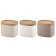 A set of Guzzini Tierra storage cans, with lids, 500 ml, 3 pcs
