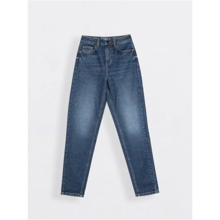 Women's jeans with a high landing CONTE Elegant Relaxed MOM, size S, Sky Blue color
