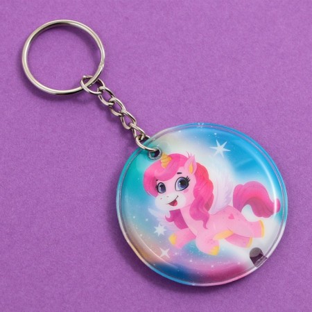 Trick flashlight "Unicorn", 5 x 5 cm.-1