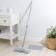Swan for washing the floor is a flat share, 2 microfiber nozzles, a telescopic steel handle, 36 × 13 × 83 (125) cm, Mix color
