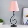 Lamp table Marcel 1x15W E14 18x18x42cm black/pink Risalux