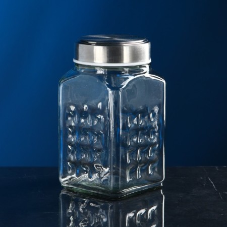 Bank for bulk products "Shatrandi", glass, 1.6 l, Iran-1