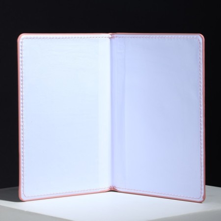 Passport passport cover, PVC shiny, pink color-2