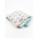 Plaid "Grow together", size 85x95 cm, white, mint color