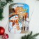 Defense board "New Year. Happy New Year! Funny snowman", color, 27x18 cm