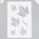 Plastic stencil "leaflets" 16x24 cm