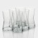 A set of glass glasses LAV "Derin", 370 ml, 13 × 7.5 cm, 6 pcs