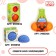 Massage ball Onlytop "Hedgehog", D = 7.5 cm, yellow color