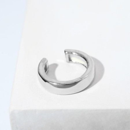 Earring "Kaff" painting, silver color-1