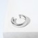 Earring "Kaff" painting, silver color