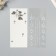 Sticker of rhinestones plastic tattoo on the body "Flower application" silver set 2 sheets 18x8 cm