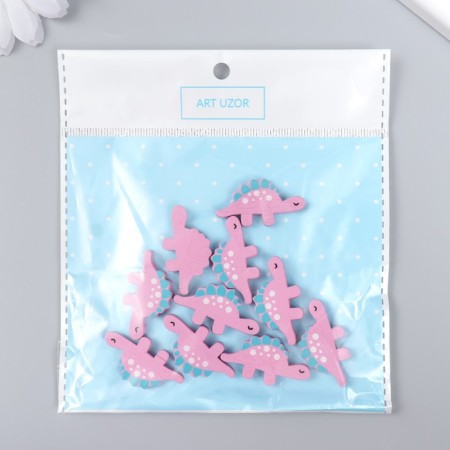 Decor for creativity wood "dinosaurics" set of 10 pcs 3.4x1.8 cm-3