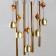 Wind music metal, plastic "necklace and elephant" 4 tubes 5 bells 54 cm