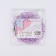 A chain for a bag, plastic, with carbines, 23 × 17 mm, 68 cm, lilac/silver color