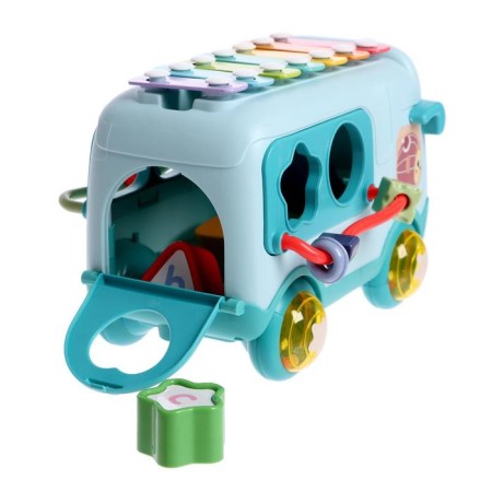 Developing toy "Bus", with a metallophone and a sorter-3