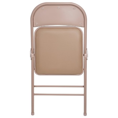 Folding Brabix "Golf Plus CF-003 Comfort", beige frame, leatherette beige-3