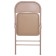 Folding Brabix "Golf Plus CF-003 Comfort", beige frame, leatherette beige