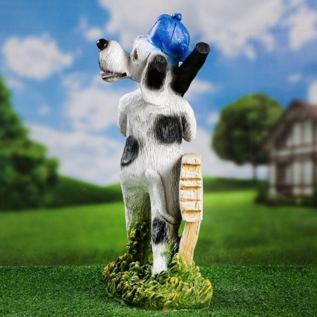 Garden figure "dog Archik - Open for friends" 36x50x16cm-1
