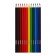 Pencils of watercolor 12 colors, Gamma "Classic", with a brush, hexagonal, sharpened, cardboard packaging