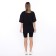 Female T-shirt, black color, Oversize size (42-46)
