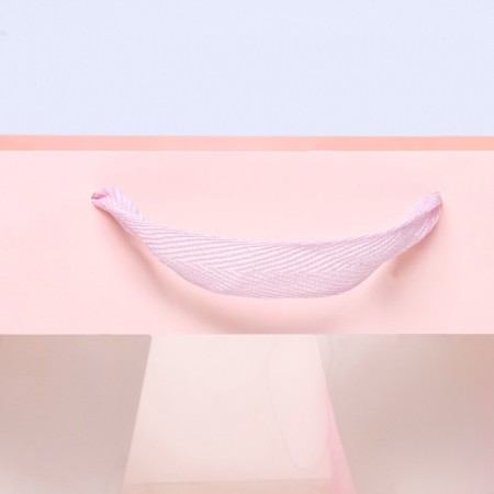 Gift package, craft, with a window, "pink", 25 x 25 x 25 cm-2