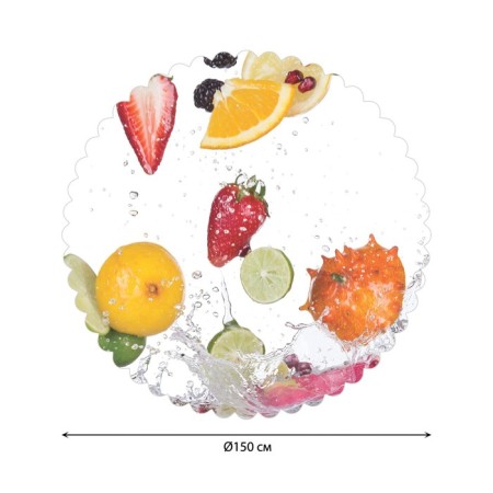 The tablecloth "Fruit bathing", round, Saten, d = 150 cm-1