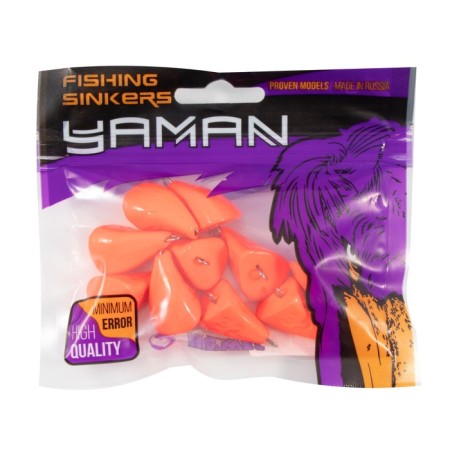 Cargo of a bullet exentrik painted pissy Yaman 10 pcs., 32 g, orange-4