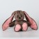 Soft toy "Bunny Li", with a book, girl