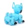 Robot Dog "Pappy", with programming, on the control panel, interactive: sound, light, on the battery, blue