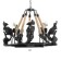 Chandelier 85204/5 E27 40W Black-Bronza 65x65x51-91 cm Bayerlux