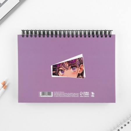 Sketchbook in a solid cover on the crest A5, 80 liters. 100 g/m "Anime"-6