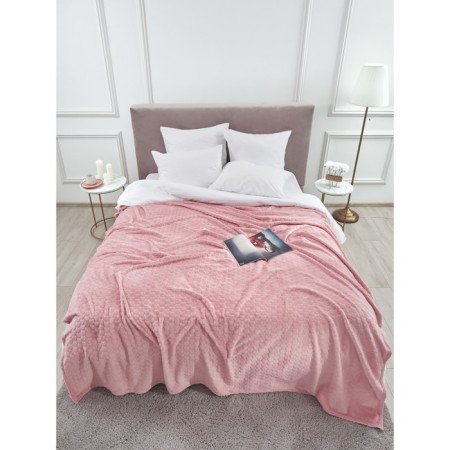 SPLENDID PEONY plaid, size 200x220 cm, pink color-6