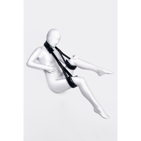 Fixing sling Anonymo, PU Skin, 145 cm, black color-8