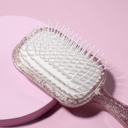 The comb is massage, wide, 8 × 22 cm, color mix-3