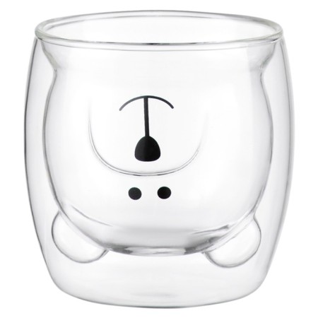 Cup Smart Solutions Bear, glass, 250 ml