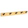 Hangers with five hooks Cappio VC106, black color