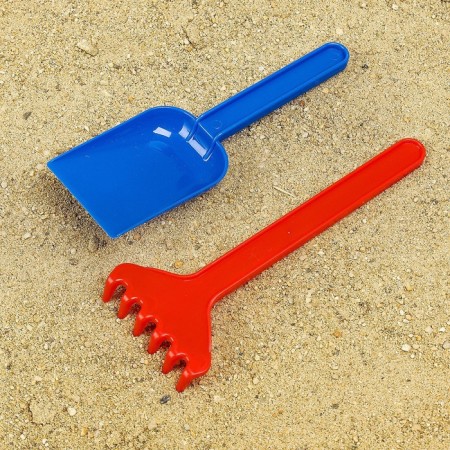 Set for sandboxes, scoop and rake, mix color-5