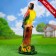 Garden figure "Parrot" Big GIPS 20x14x53cm