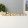 Souvenir Polystone "Golden Elephants - Roots of Trees" Nr 7 pcs H = 9; 8.5; 7.7; 6.5; 6.2; 5.4; 4.2 cm