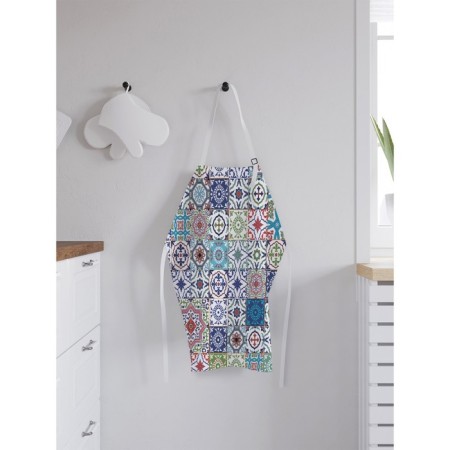 Apron kitchen with a photo print "Flower vibrations", adjustable, size OS-1