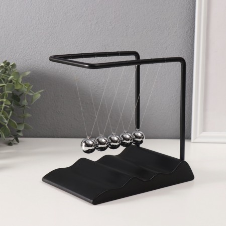 Plastic Plastic "Balls of Newton. Waterfall" Black 12.4x18.8x19.6 cm-1