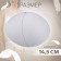 Cups for the bra “circle”, l (48), d = 14.5 cm, pair, white color