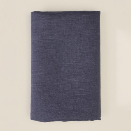 Decorative pillowcase SL Home Linen 40*40 cm, col. Dark blue, 100%flax-3