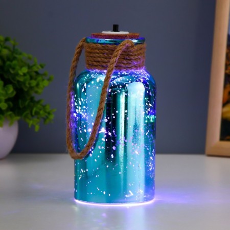 Night Lassa Led from Blue Blue 8x8x17 cm Risalux-1
