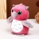 Soft toy "Owl with a gray beak", on a key fob, 10 cm, MIX color