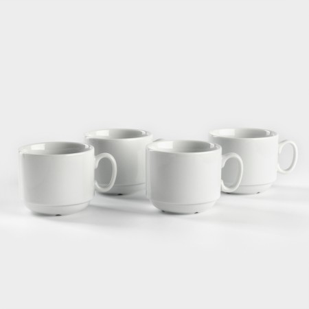 A set of porcelain tea cups "Express", 220 ml, 4 pcs