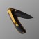 Stinger folding knife with a clip, 70 mm, handle: steel, wood, box cardboard